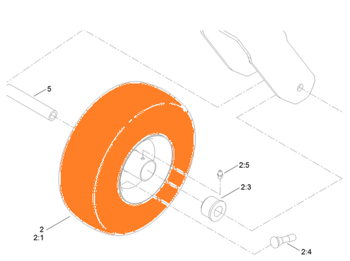 [140-2736] Pneu avant TORO Timecutter 11x4.00-5, 140-2736