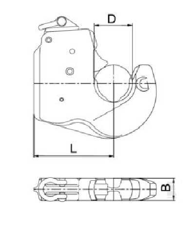 [080011914] Crochet de bras de relevage automatique catEGOrie 2 - cbm, LA202000