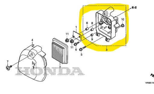 [17220-Z3V-010] Boite a air HONDA GX50 17220-Z3V-010, 17220-Z3V-010, 17220-Z3V010