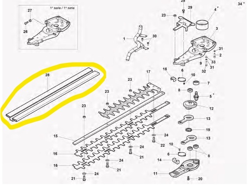 [W58040028] Protection de lamier Efco TG2800XP, W58040028