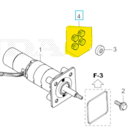 [06362-VP9-000] Kit de réparation pignons engrenage moteur de roue Honda Miimo 3000, 06362-VP9-000, 06362VP9000, Kit pignons engrenage moteur de roue Honda Miimo 3000