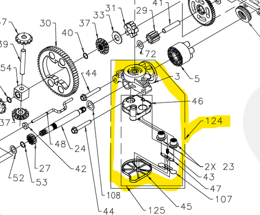 [HG70759] Support moteur pompe hydraulique hydr-gear 346/0510, HG70759