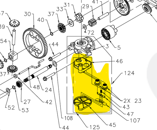 [HG70756] Filtre moteur pompe hydraulique hydr-gear 346/0510 (copie), HG70756, hg70756