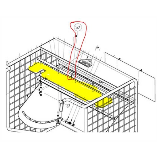 [BR 900 001 320] déflecteur caoutchouc ELIET super prof 2000 BR900001320, BR900001320