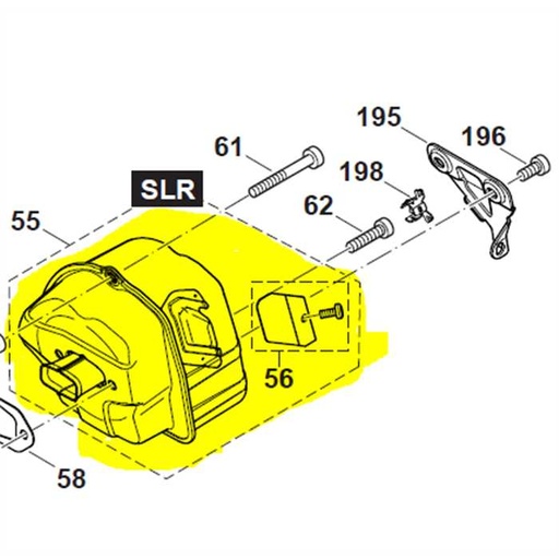 [038.174.700] Échappement complet Dolmar PS7310 - PS7910, 038174700, 038.174.700