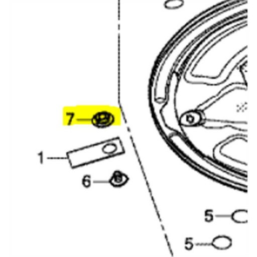 [90301-VP9-000] Ecrou spécial lame Miimo 3000 5mm m5, 90301-VP9-000