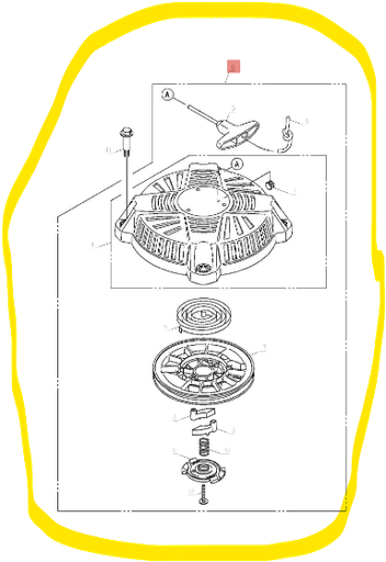 [ET-17559] Lanceur complet Etesia LKX2, 490882582, 17559, ET-490882582, ET-17559