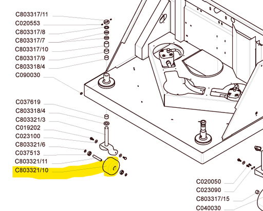 [C803321/10] Roue avant tornado C803321/10, C803321/10, C80332110