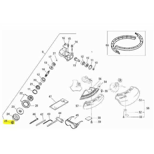 [610320-47530] Ecrou de lame Echo BCLS580, 61032047530, 610320-47530