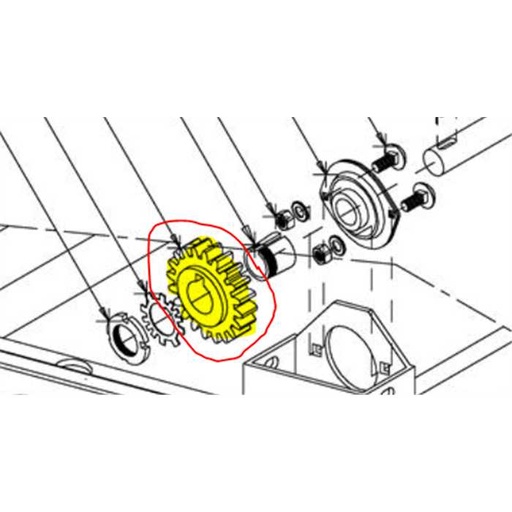 [BA 602 003 501] Engrenage M2-35Dents-H2305 ELIET GZC1000 BA602003501, BA602003501