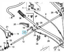 [53132-719-000] Axe de fixation cà¢ble poignée décabot F360 F560 F660 F720, 53132719000, 53132-719-000