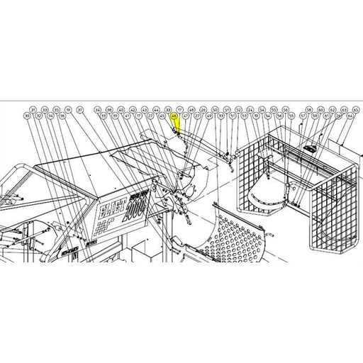 [MPA 01 070 220] Axe fermeture grille ELIET super prof 2000 MPA01070220, MPA01070220, MPA 010 070 220