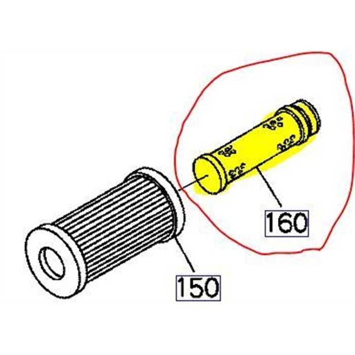 [T0270-93220] Filtre a air interne KUBOTA série AM - F - ST ALPHA - STV - STW, T027093220, K3621-58230, K362158230