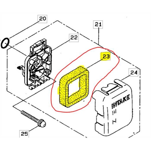 [MAR264695] filtre a air MARUYAMA: BCL2250 BH23 BH24 HT2321 EHT23 EHT2250, 264695, 4100086, 410-0086