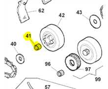 [AC-35156] 035156 gabbia rullini pignone mts, 35156, AC35156