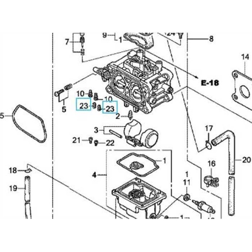 [99135-Z0A-0370] Gicleur de pilote HONDA HF2315, 99135-Z0A0370