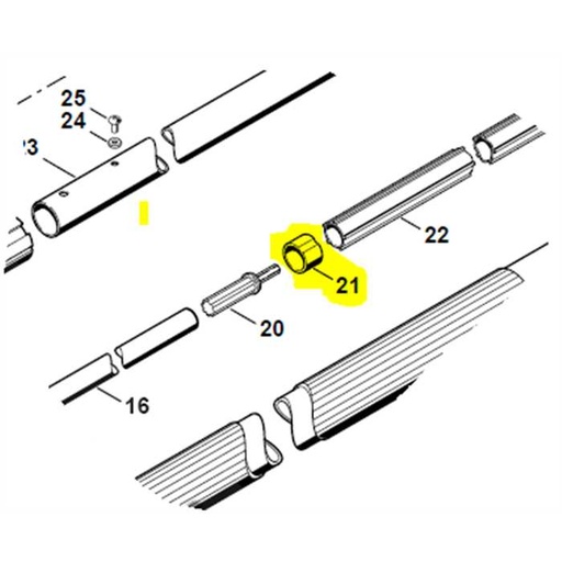 [4138-711-9002] Bague centrage STIHL ht75 - 101, 4138 711 9002, 41387119002