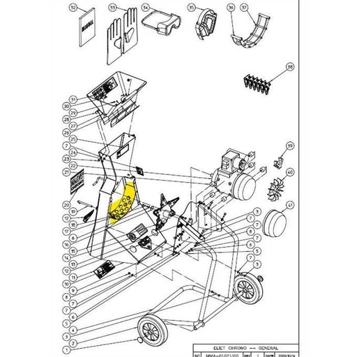 [MPA 01 021 040] Grille standard Eliet Chrono MPA01021040, MPA01 021 040, MPA01021040