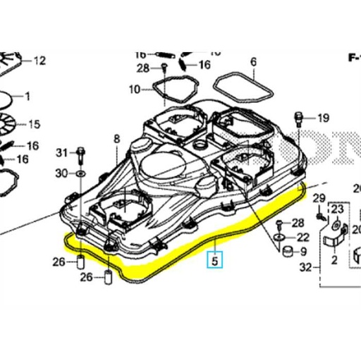 [50103-VP9-000] Joint carter châssis HONDA Miimo3000, 50103-VP9-000