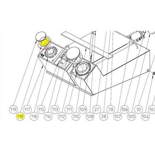 [BH 720 301 040] Joint bouchon réservoir huile diamètre 40mm ELIET Super Prof2000 BH720301040, BH720301040, BH720 301 040