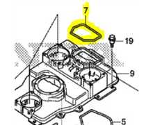 [50106-VP7-000] Joint écran HONDA Miimo300 Miimo500 Miimo310 Miimo520, 50106-VP7-000