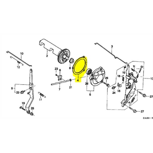 [16528-ZA0-800] Joint de couvercle de régulation HONDA GX360, 16528-ZA0-700, 16528-ZA0-800, 16528-ZA0-306