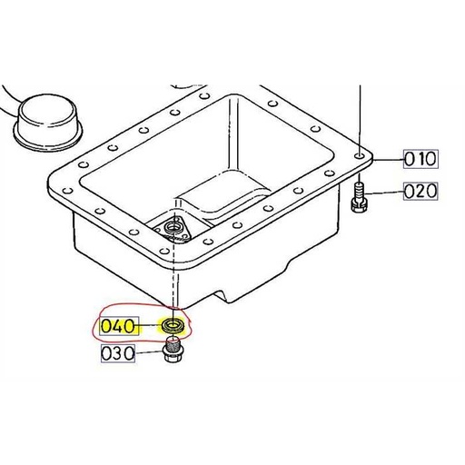 [15862-96670] Joint vis de carter KUBOTA, 1586296670, 15862-9667-0