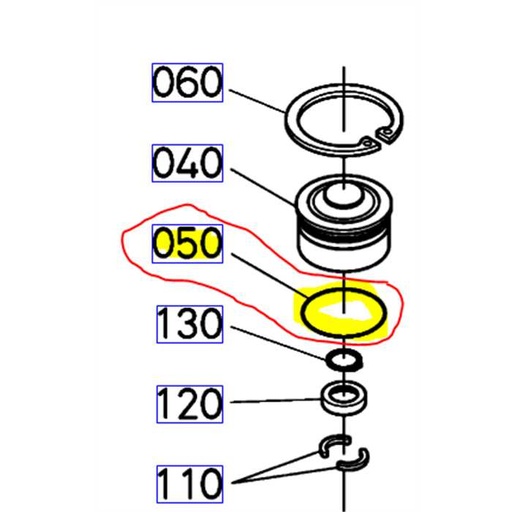 [04810-50650] Joint torique KUBOTA, 37410-57340, 04810-5065-0, 3741057340