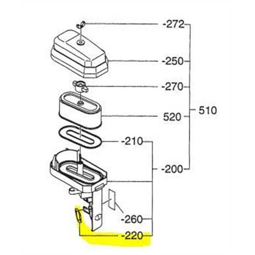 [277-32604-08] Joint de carburateur coté filtre a air robin sp170, 2773260408