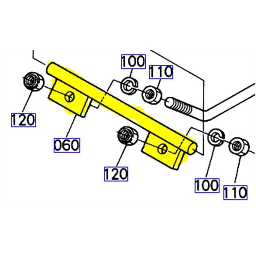 [K5410-44610] Kit attelage plateau de coupe KUBOTA G18, K541044610, K5410-4461-0