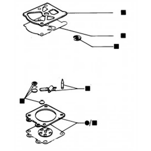 [2318671] Kit membrane Walbro EFCO 8400 TG2650, 2318671 A4012-WT