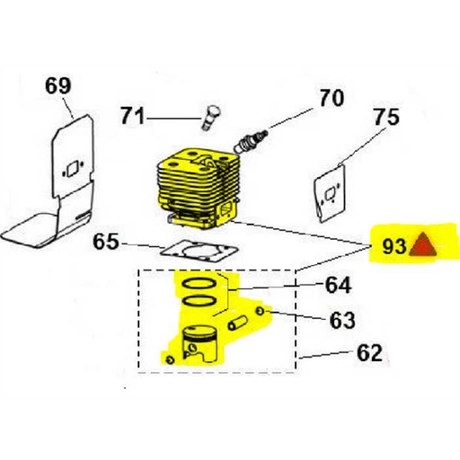 [AC-24473] 024473 kit: cilindro + pistone 4.0 ( e2 ), 24473, AC24473, 024473, AC-24473