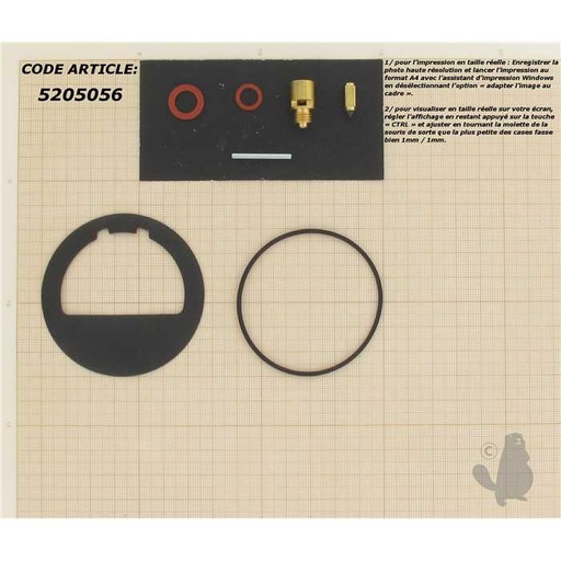 [2575701-S] Kit réparation carburateur adaptable pour moteur KOHLER. Remplace origine: 25 757 01-S 275776 2207, 5205056, 220701., 275776, 520-5056