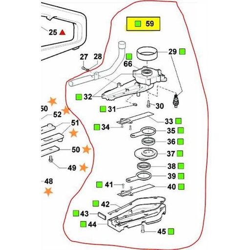 [AC-36304] 036304 kit: scatola ingranaggi tsp h23 s/t, 36304, AC36304