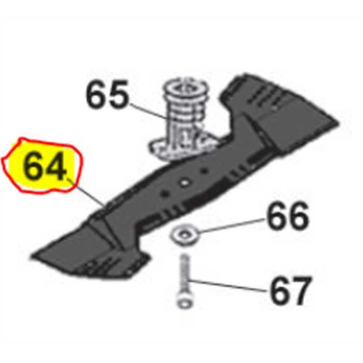 [AC-50401] Lame 51cm ACTIVE série 5400, 50401, AC50401