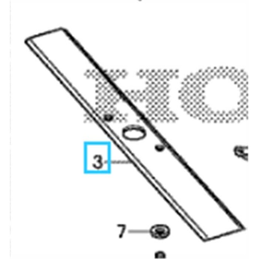 [72531-VH3-R20] Lame suppérieure mulching HONDA IZY41cm, 72531-VH3-R20