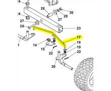 [127034091/0] Barre de direction T-Cut 66cm, 127034091/0, 1270340910