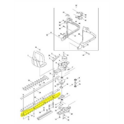 [6018505500] Lamier inferieure Makita EH561, 6018505500