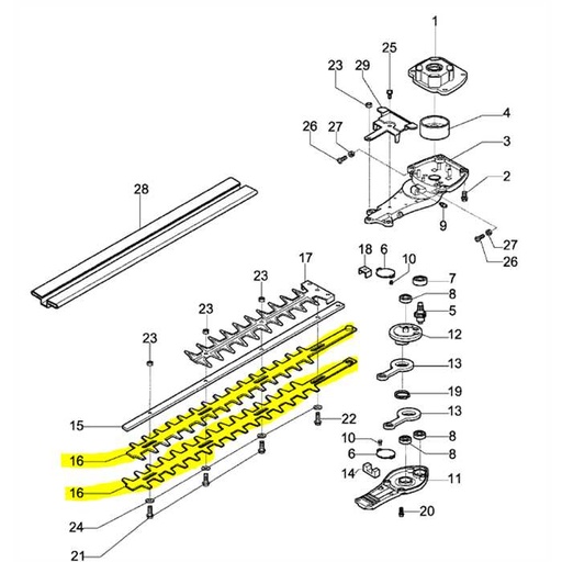 [W58040031R] Lamier EFCO tG2750xp, W58070006R, W58040031R, 1620022314