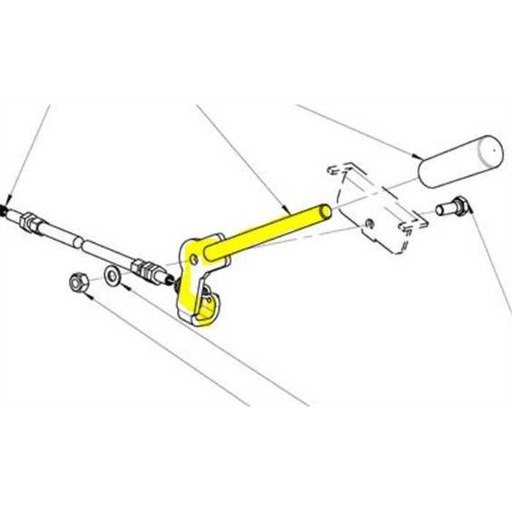 [MPA 01 161 130] LEVIER COMMANDE SEMOIR eliet gzc1000 MPA01161130, MPA01161130