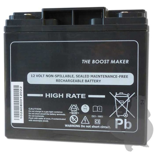 [210-3165] Batterie 12V 760A pour booster de Batterie XMICROBOOST. L: 183 mm l: 77 mm H: 167 mm. Poids: 6 82, 2103165, 210-3165