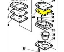 [1243-5949930] Membrane Shindaiwa c270 bas, 12435949930, 20087-81540