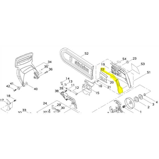 [39311-53130] BAVETTE DE PROTECTION SHINDAIWA 446S, 3931153130, SI39311-53130