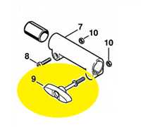 [4140-790-7501] Papillon verrouillage de tube STIHL multifonction km, 4140 790 7501, 4140-790-7501