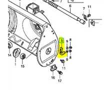 [76153-743-611] Patin arrière de fraise a neige HONDA, 76153-743-611