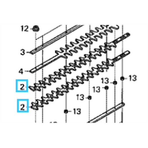 [72511-VJ8-C21] Lame de taille HONDA 20dents HHH25D75, 72511-VJ8-C21, 72511VJ8C21