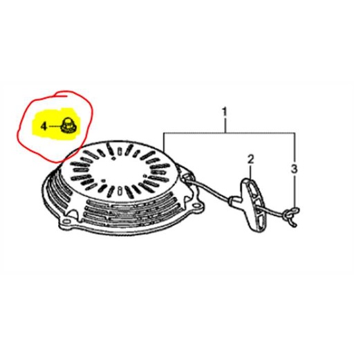 [90201-ZM0-J20] Ecrou de lanceur HONDA, 90201ZM0J20, 90201-ZM0-J20