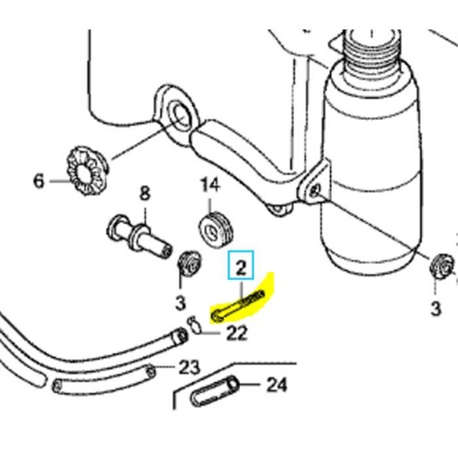 [16952-Z1V-000] crépine essence mot. HONDA GXV160, 16952-Z1V-000