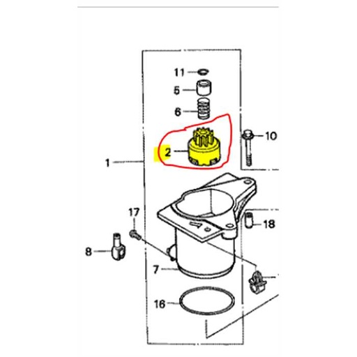 [31214-ZE7-003] Pignon démarreur électrique GXV160, 31214ZE7003, 31214-ZE7-003
