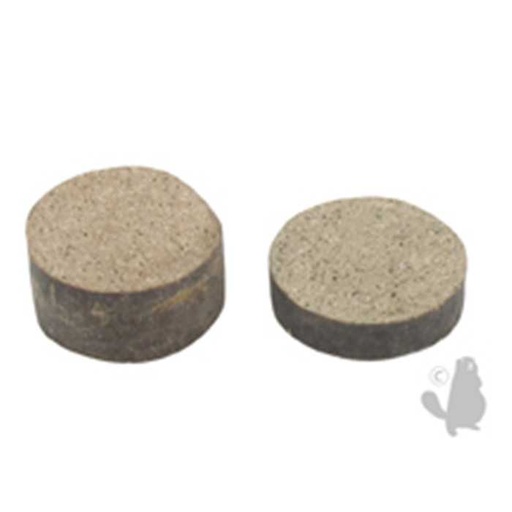 [660-0377] Plaquettes de frein forme ronde. diam : 28mm Ep: 7 et 14mm., 6600377, 660-0377